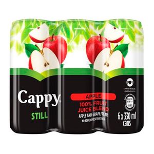 Cappy Still Apple 100% Fruit Juice Blend 6 x 330ml